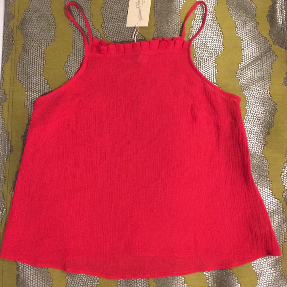Red Tank Too with Ruffles - Picture 2 of 5